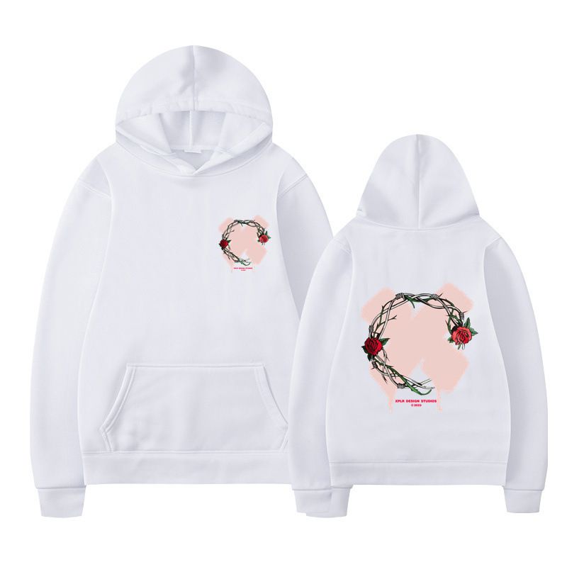 Felpa con cappuccio unisex con stampa di lettere di nuova moda per uomo e donna autunno inverno_voghion.com