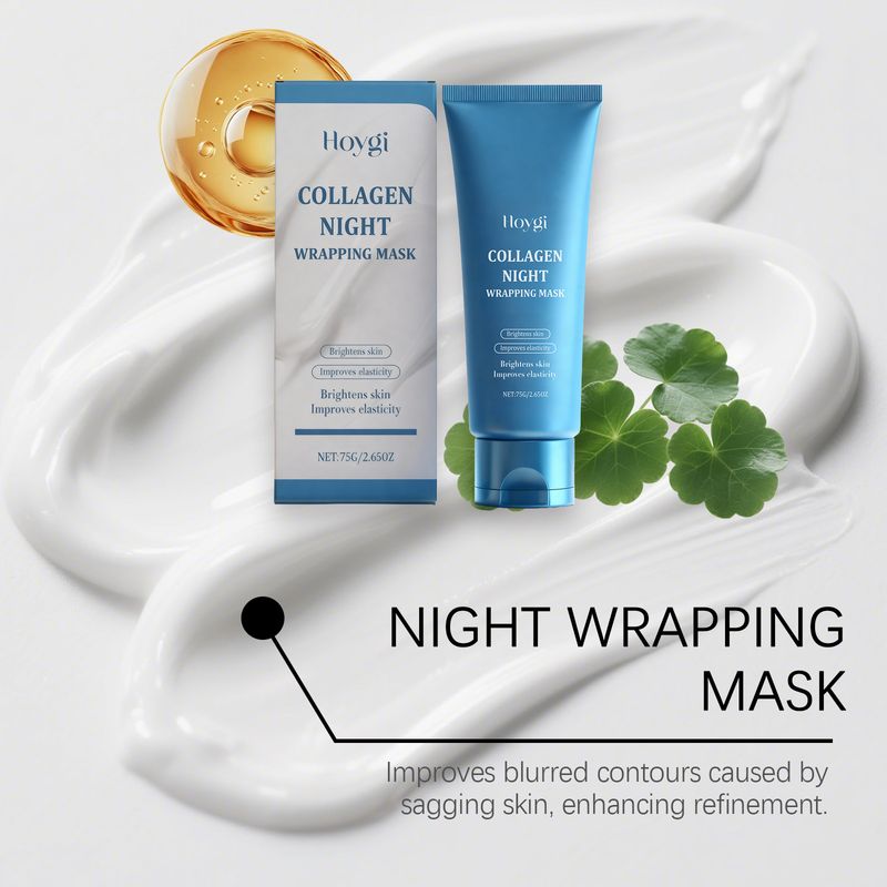 Maschera peel-off per la cura della pelle al collagene HOYGI, detergente delicato, esfoliante, idratante e nutriente_voghion.com