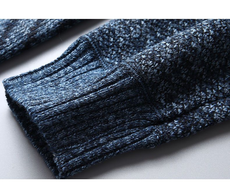 Lässiger Samtpullovermantel mit Stehkragen für Herren – Verdickte Winterjacke für Herbst und Winter, weich und warm, stilvolle Oberbekleidung_voghion.com