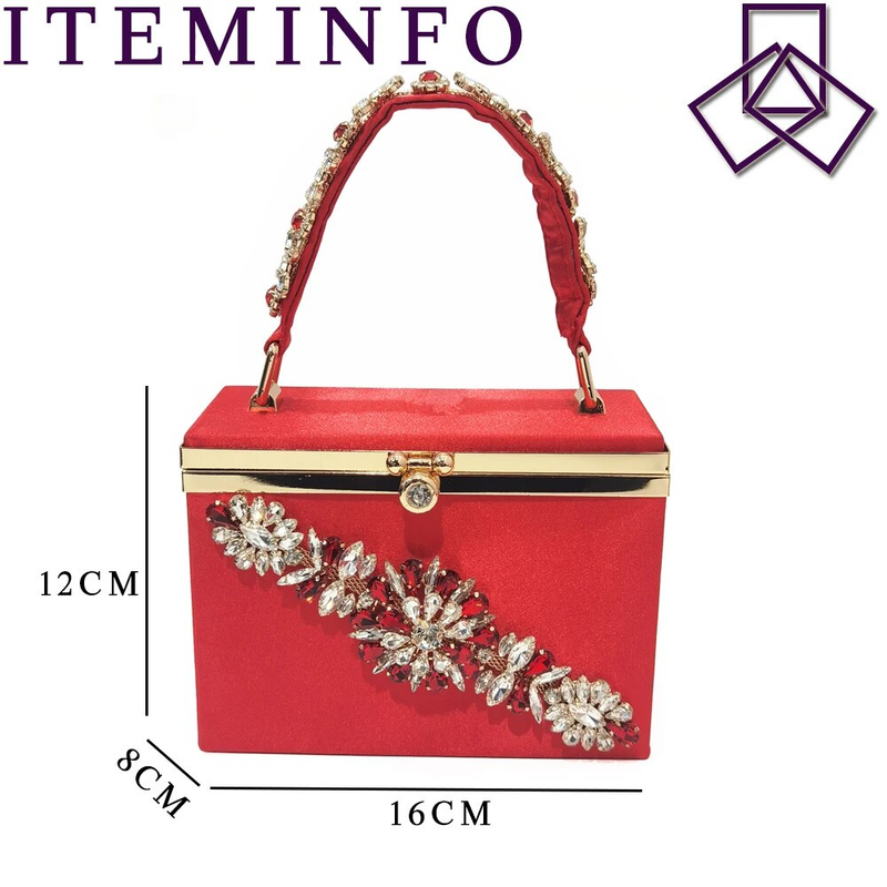 Venus Chan 2023 Italian Design Girly Style Pointed Toe Wedding Shoes And Bag, Full Diamond Decoration Metal Closure Bag_voghion.com