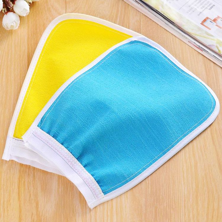 Eenvoudige, niet-wrijvende badhanddoek, grote badhanddoek, dubbelzijdige modderbadhanddoek, rughanddoek, gekleurde badhandschoenen_voghion.com