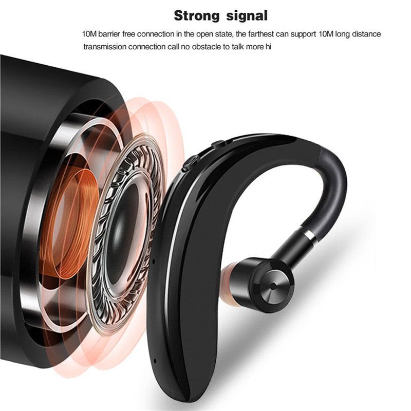 S109 Auricolare Bluetooth aziendale 5.0 Segnalato Stile orecchio telefonico Standby lungo Sport Auricolari wireless transfrontalieri_voghion.com