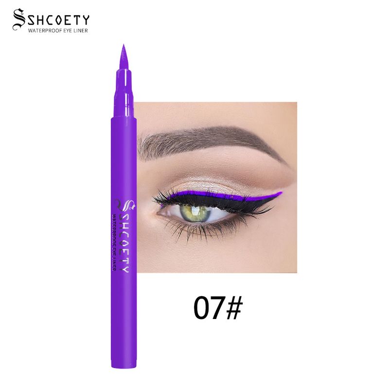 Crayon eye-liner liquide coloré SHCOETY, résistant aux bavures, mat, longue tenue, waterproof_voghion.com