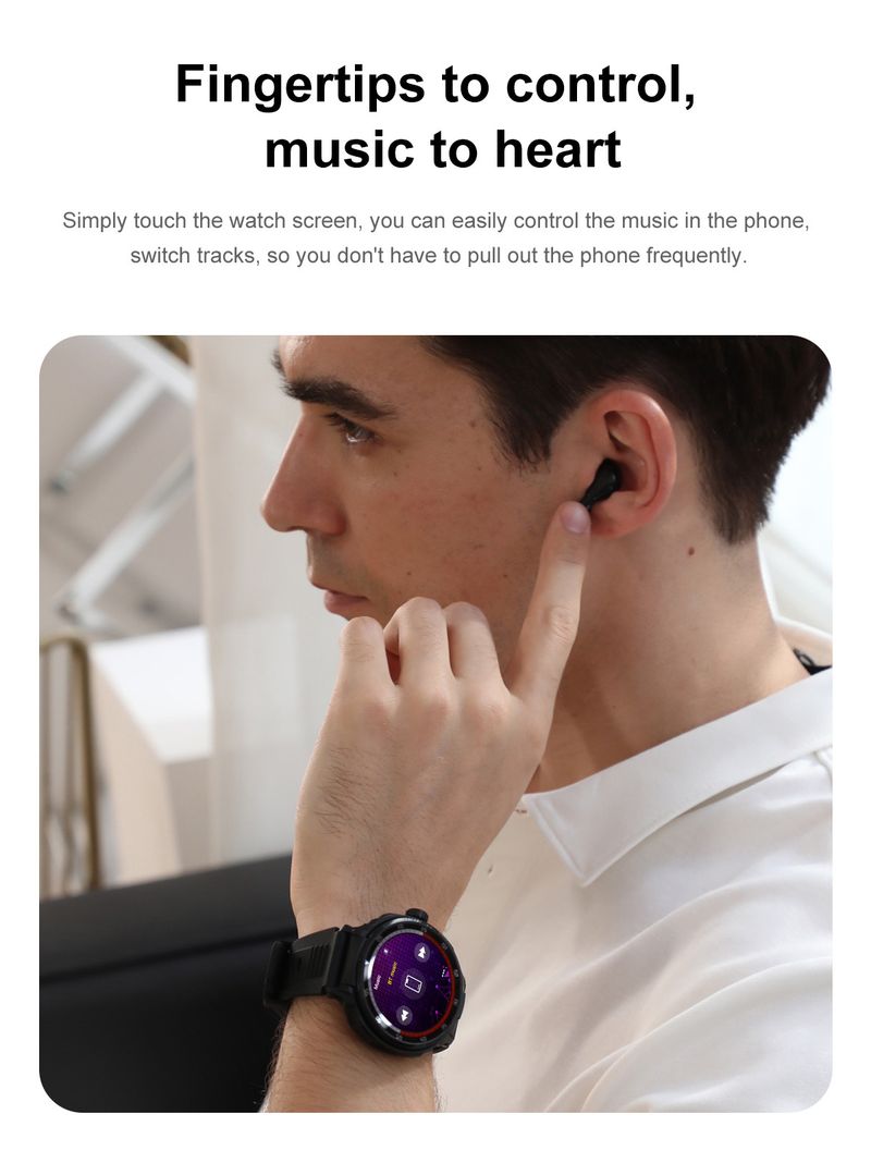 Özel Bluetooth Çağrı Saati Spor Kalp Atış Hızı Kan Oksijen Kan Basıncı İzleme Çok Fonksiyonlu Saat_voghion.com