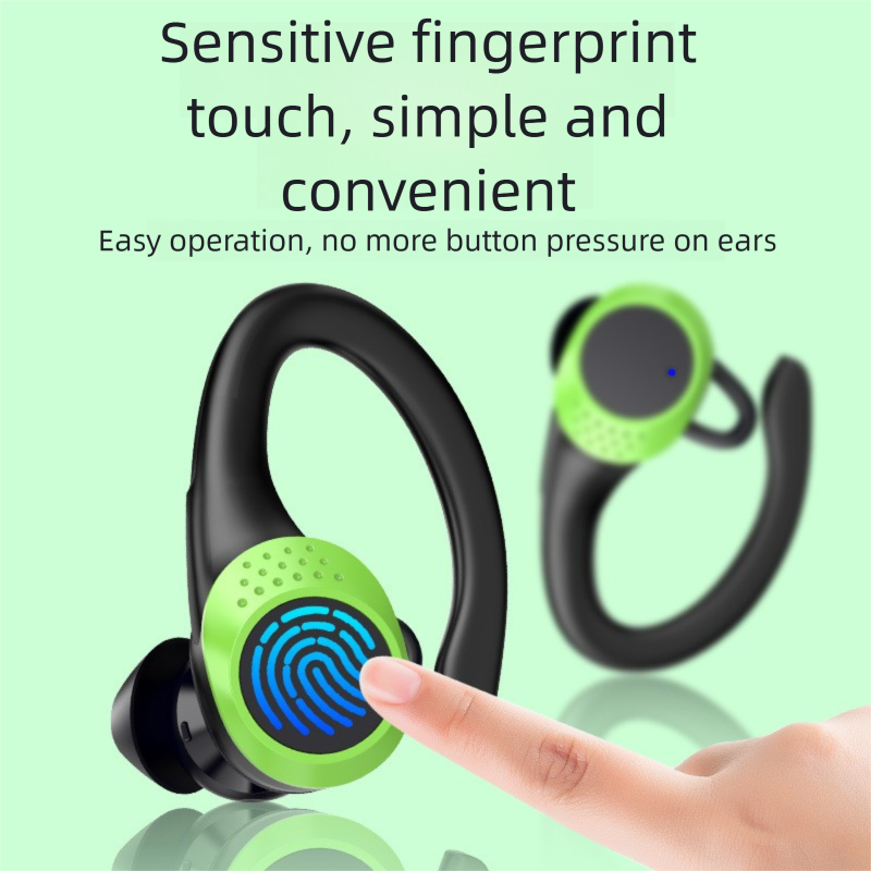 AX9 True Wireless Bluetooth Earbuds Ear Hook Power Display ENC Call Noise Reduction_voghion.com