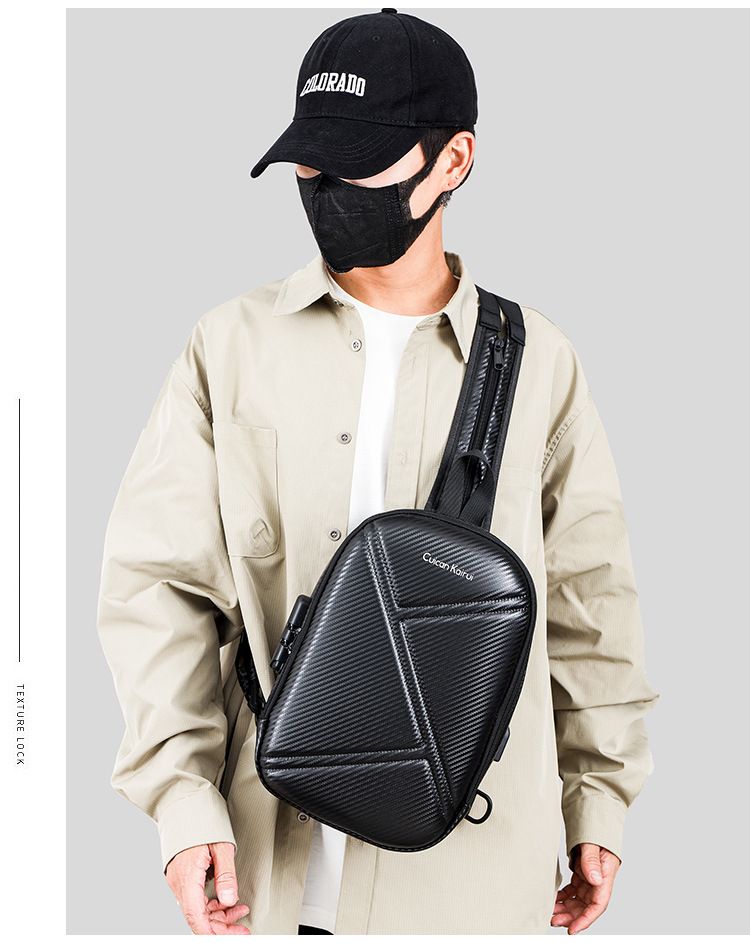 Men's Premium Nylon Crossbody Bag - Ultra-Lightweight & Durable Shoulder Sling With Laptop Compartment For Urban Commuting_voghion.com