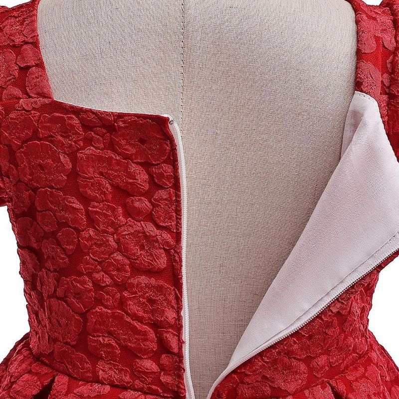 Vêtements pour bébés filles, style Royal, robe de princesse à manches bouffantes avec grand nœud, pour fête d'enfants_voghion.com