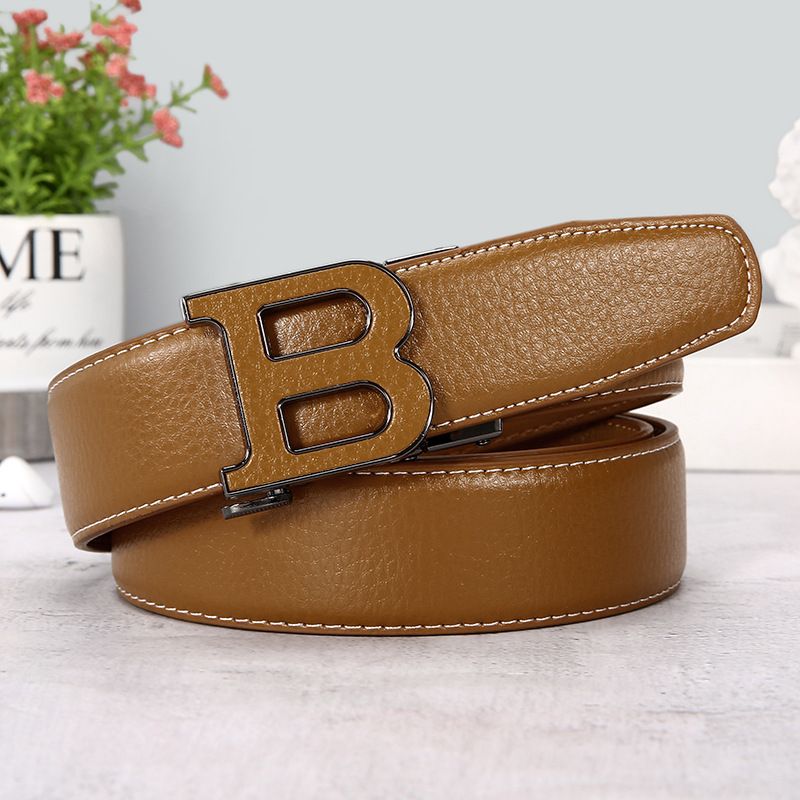 VOOTHOST Hochwertiger Briefgürtel für Männer und Frauen, klassischer, exquisiter Designergürtel für Männer, Modemarke, Designer-Ledergürtel F0127_voghion.com