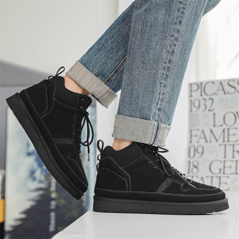 Herbst Neue Stiefel Mit Fell Integrierte Leichte Kurze Röhre, Herbst Und Winter Casual Style, Warme Schnee Baumwolle Schuhe Für_voghion.com