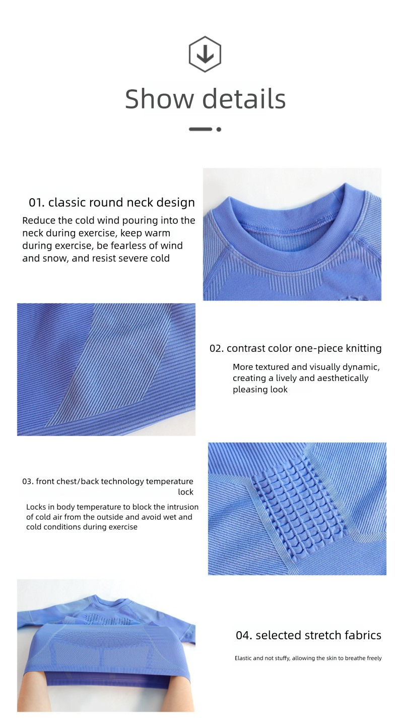 New Thermal Set For Boys And Girls, Winter Outdoor Cycling, Running, Skiing, Functional Compression Quick-Dry Underwear_voghion.com