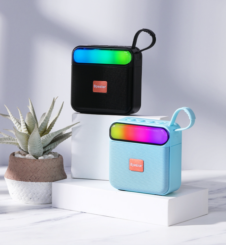 Cross-Border New Wireless Bluetooth High-Value Mini Desktop Outdoor Subwoofer RGB Light Small Speaker BS06_voghion.com