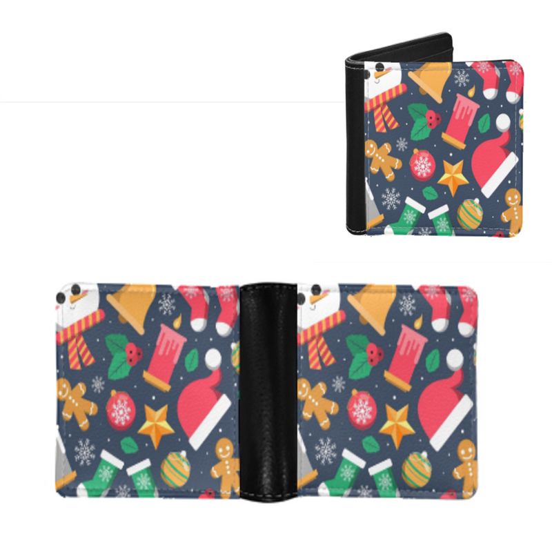 Portafoglio portamonete orizzontale pieghevole in PU da uomo Hot Element_voghion.com