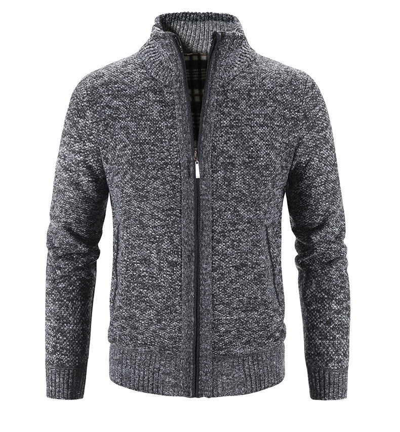 Dikke gebreide herenfleece trui, slanke trui, jeugdvest_voghion.com