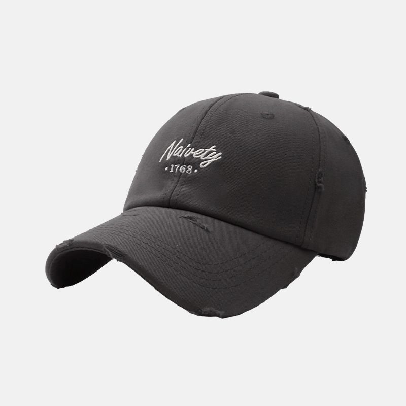 Neue hut frauen mit weichen top buchstaben gestickte, gewaschen punktiert baseball kappe, frühling und sommer im freien sonnenschutz_voghion.com