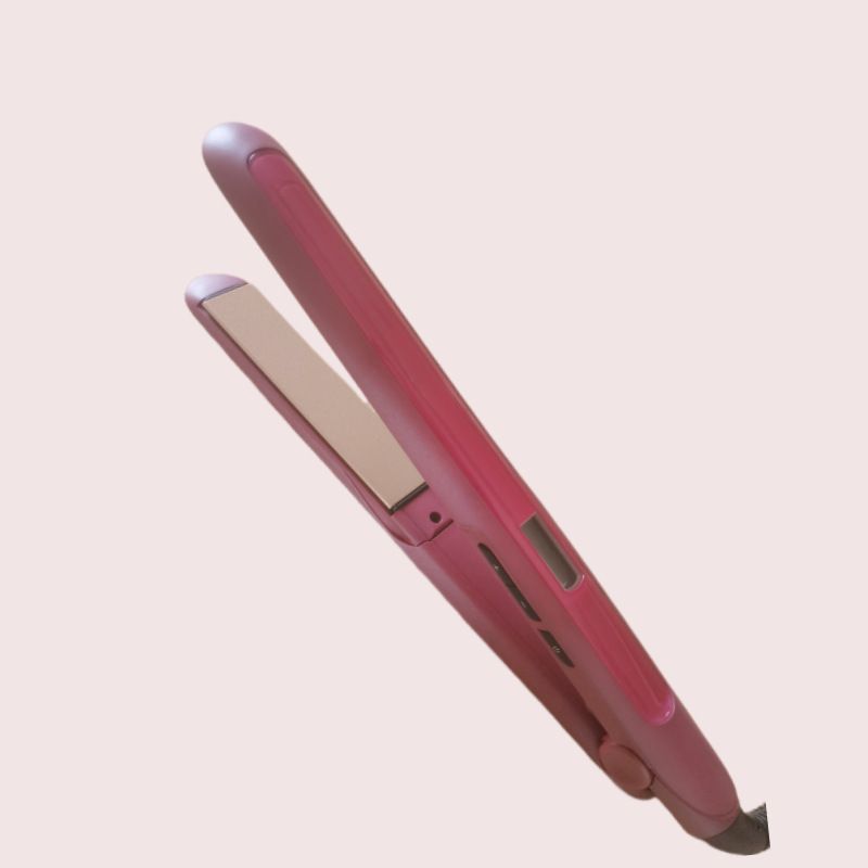 Produtos para modelar cabelos, chapinha de cabelo com dupla finalidade, alisador de cabelo com tela LCD, pente alisador de cabelo, modelador de cachos_voghion.com