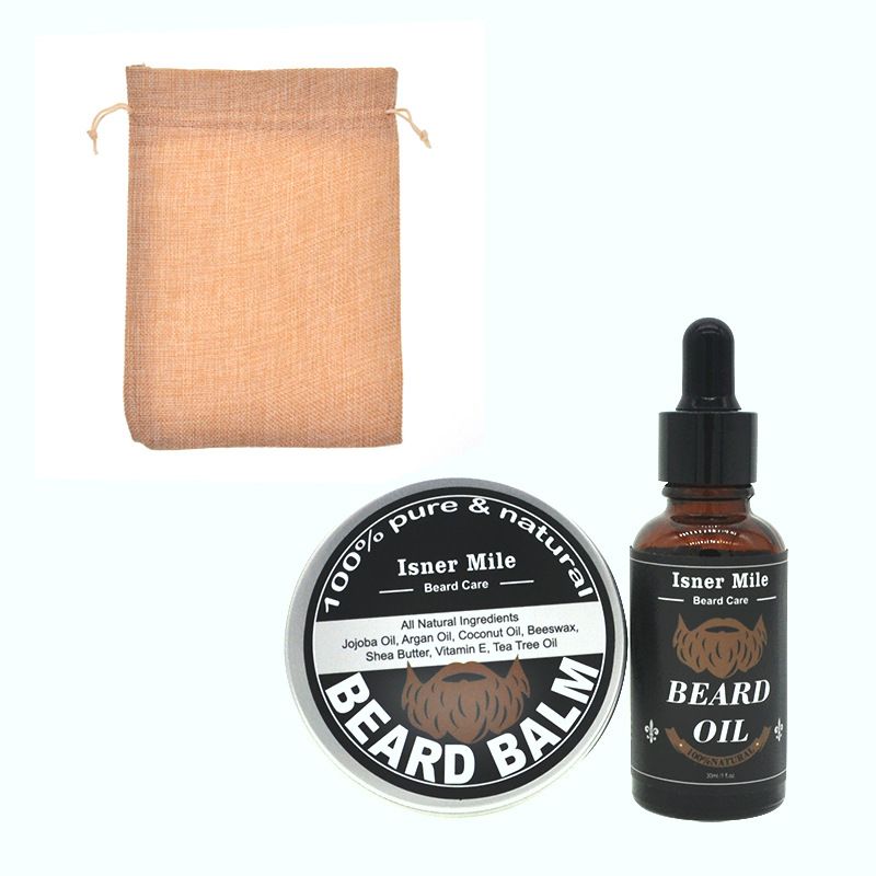 Kit Olio/Olio di Palma Crema per Barba Cura del Viso Uomo Set Due Pezzi_voghion.com