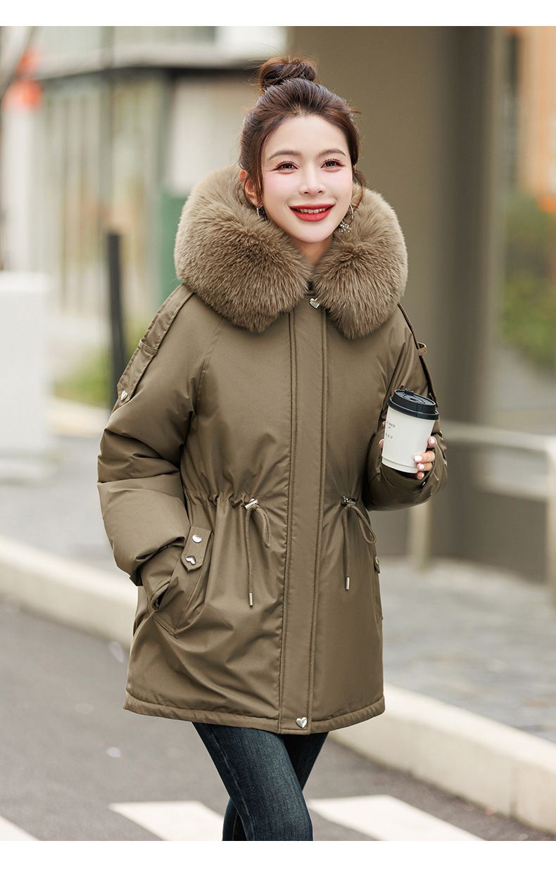 Gesteppte Parkajacke für Damen – Übergroßer Puffermantel mit Kapuze (Schwarz/Creme/Beige/Braun/Mint, M-XXL)_voghion.com