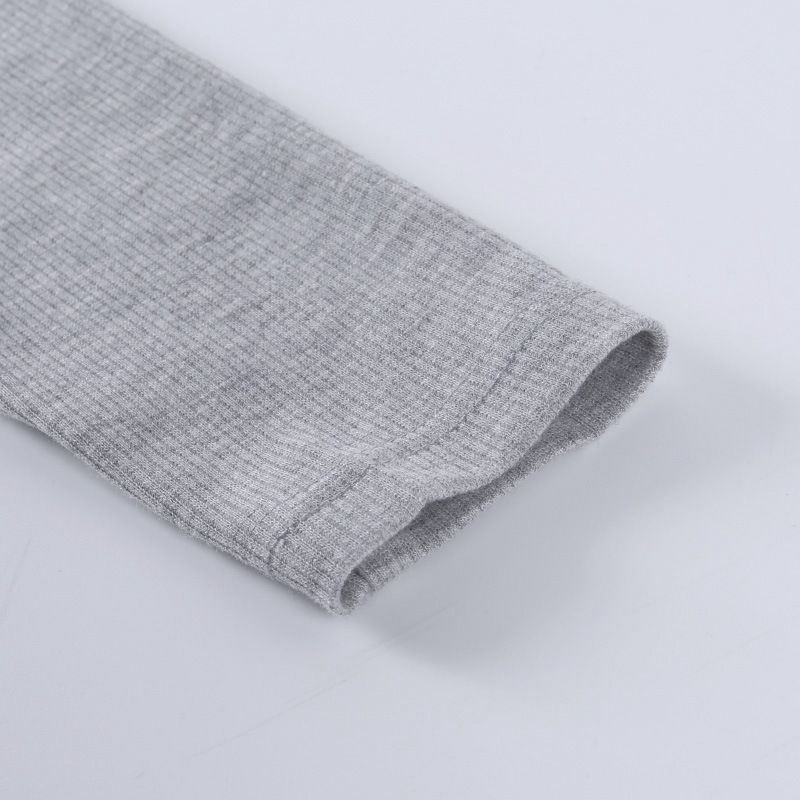 Women's solid color long sleeve T-shirt_voghion.com