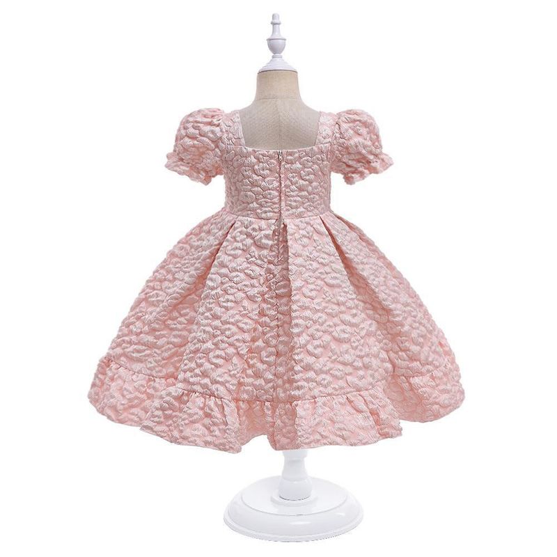 Vêtements pour bébés filles, style Royal, robe de princesse à manches bouffantes avec grand nœud, pour fête d'enfants_voghion.com