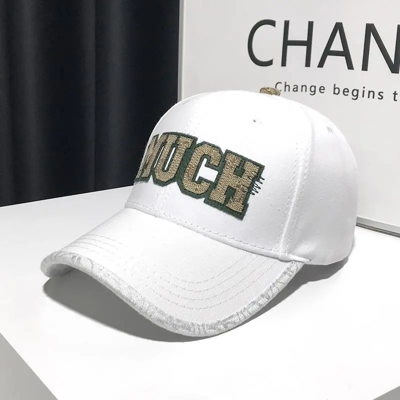 2023 Autumn and winter new high quality women's embroidered letter baseball cap small fragrant wind with hard top face small cap_voghion.com