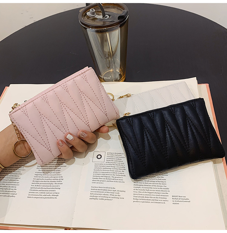 2023 Spring New Fashion Trend Short Wallet Women's Simple and Versatile Change Card Key Storage Bag_voghion.com