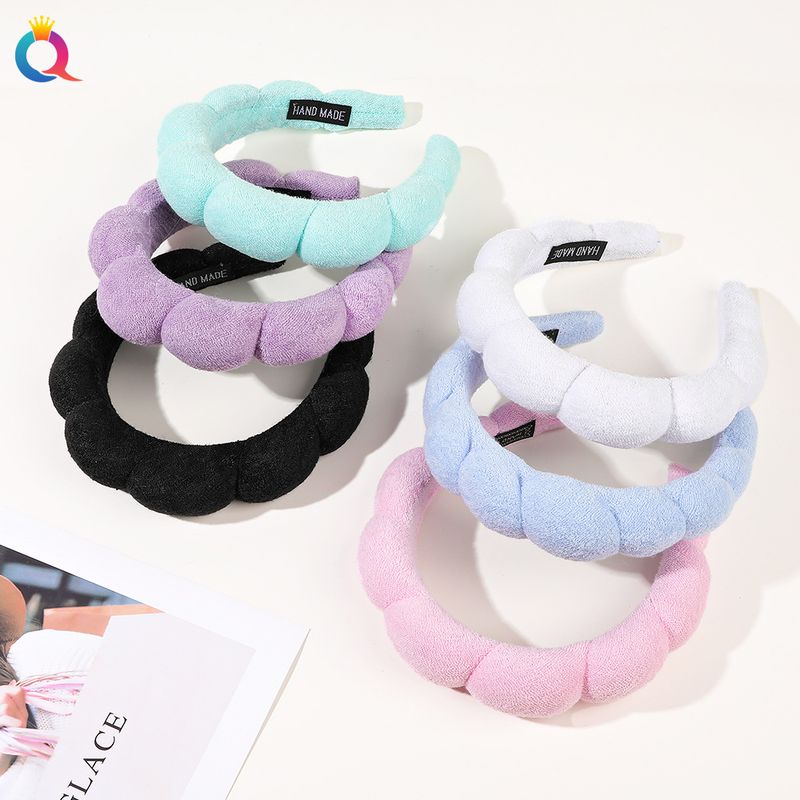 Fascia per capelli da spa - Fascia per capelli in spugna con morbida schiuma per chioma alta, trucco e cura della pelle_voghion.com