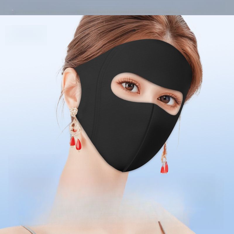 Chu Zhi Wen Full Face UV Protection UPF50 Breathable Skin-friendly Sun Mask_voghion.com