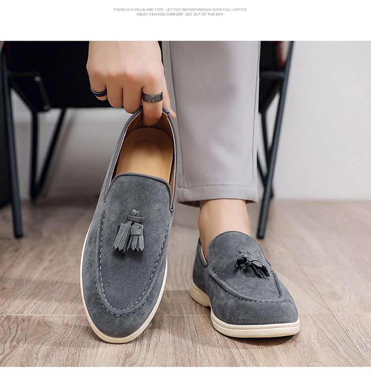 2025 New Casual Loafers For Men British Style Slip-On Moccasins Breathable Comfortable Versatile Soft Sole_voghion.com