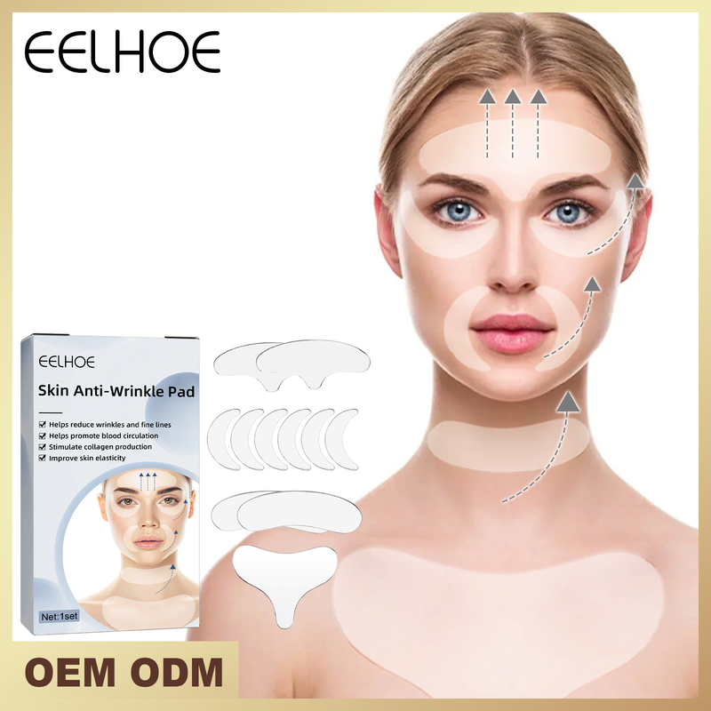 Set anti-bello per la pelle, silicone anti-rughe, toppa di bellezza in silicone, toppa per gli occhi, toppa per il torace_voghion.com