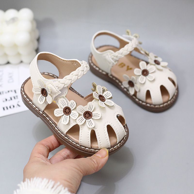 Kinderschuhe Sommer Kinder Sandalen weiche Unterseite rutschfeste Babyschuhe Säuglingsschuhe Kleinkindschuhe Prinzessin Schuhe Mädchenschuhe kleine Lederschuhe_voghion.com