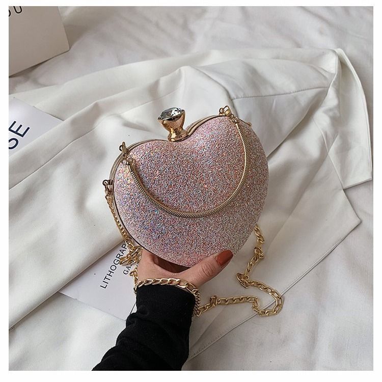 Borsa a tracolla monospalla a forma di cuore, nuova estate 2022, elegante borsa da donna testurizzata_voghion.com