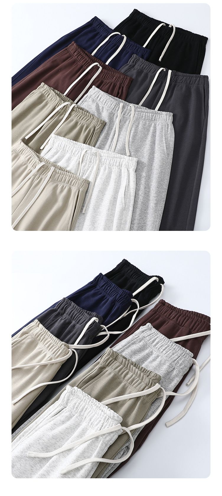 Premium 340g Heavyweight Sweatpants For Men & Women - Soft Brushed Fleece, Relaxed Fit, Straight & Jogger Styles, Breathable & Comfortable_voghion.com