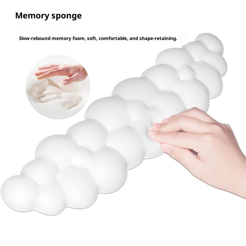 NeoGear Cross-Border Neuheit Cloud Große Memory-Schaumstoff-Handgelenkstütze für Schreibtisch und Büro – rutschfeste Handballenauflage für Tastatur und Tastatur_voghion.com