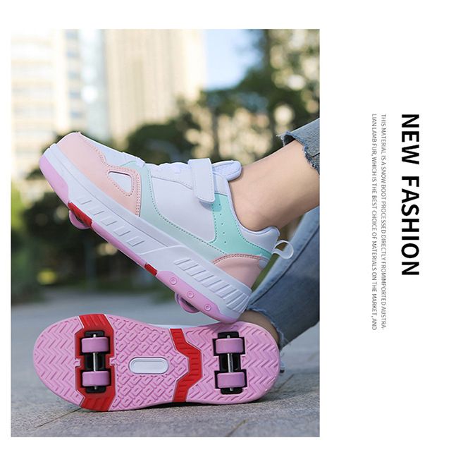 Pattini a rotelle, Pattini a rotelle, Scarpe deformate, Pattini a rotelle per bambini e adulti, Scarpe con ruote, Ruote a doppia fila, Adolescenti e adulti_voghion.com