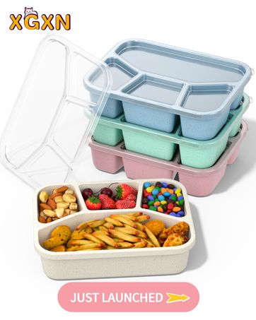 XGXN 4er-Pack Bento-Set – Wiederverwendbare Essenszubereitung für Erwachsene/Kinder_voghion.com
