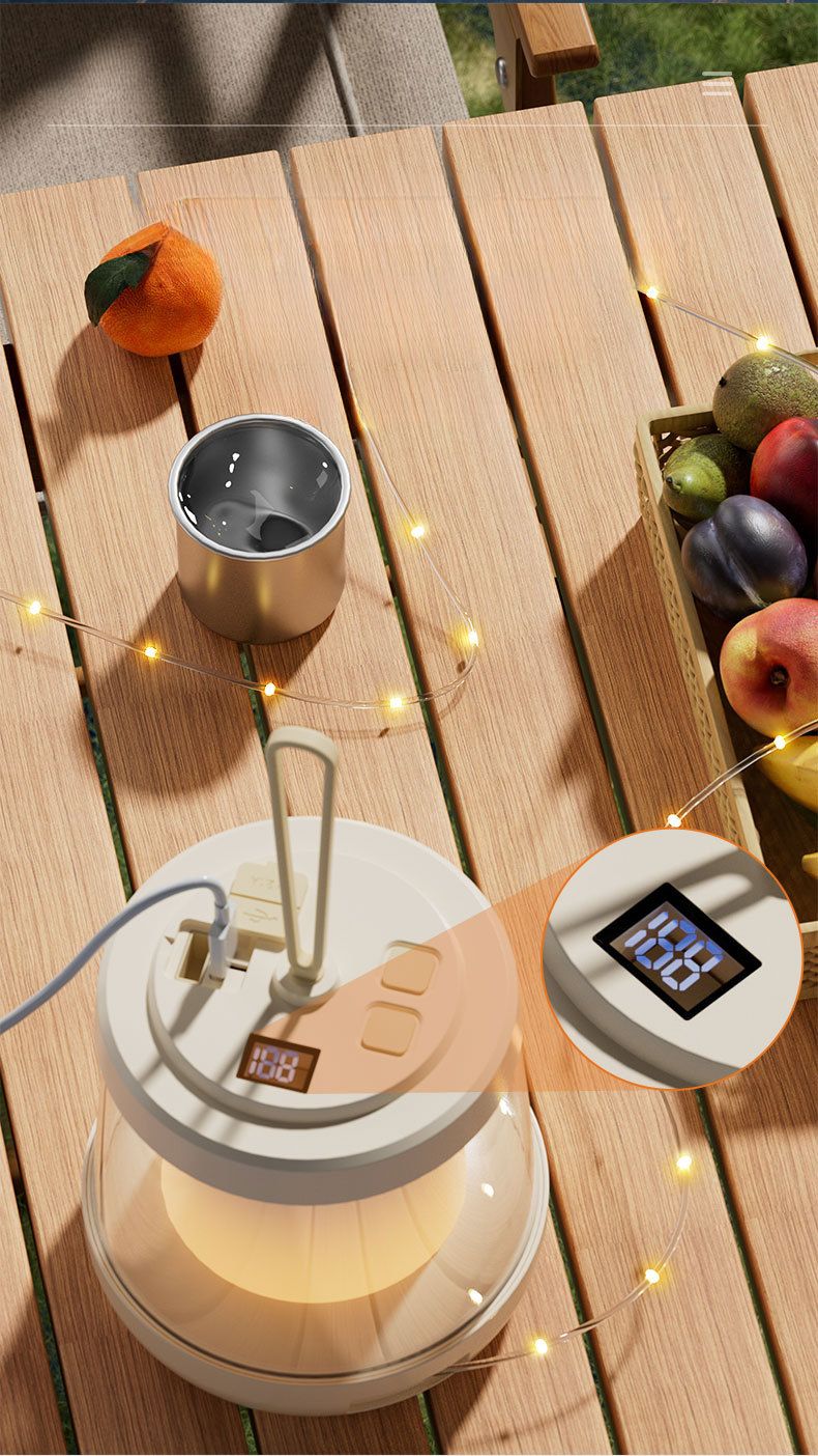 Nuova illuminazione da campeggio per esterni, luce portatile impermeabile ad alta durata della batteria_voghion.com