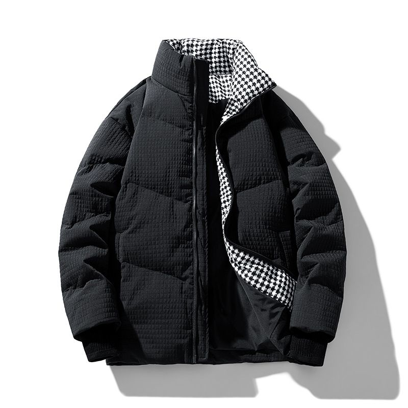 2025 Winter New Men's Textured 90% White Duck Down Puffer Jacket For Men Couples_voghion.com