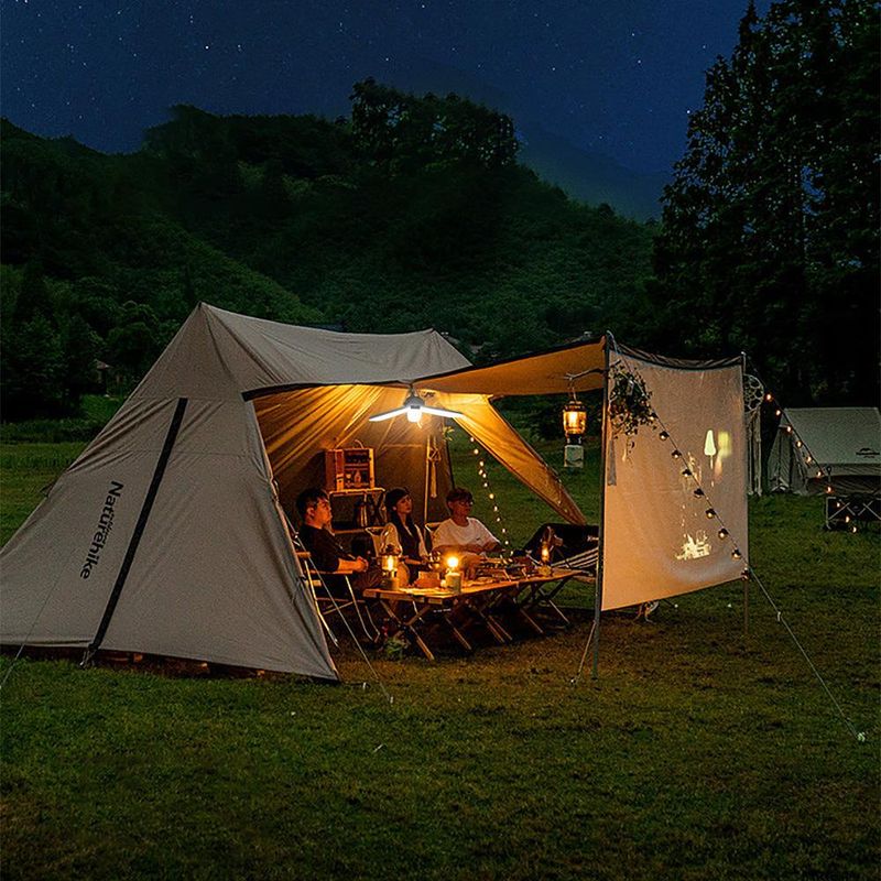 60 LED luci solari da campeggio esterne lampadina ricaricabile USB lampada portatile pieghevole tenda da campeggio escursionismo lanterna di emergenza luce_voghion.com