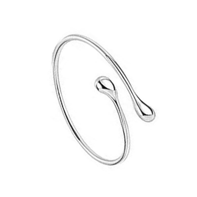 Braccialetto geometrico regolabile aperto da donna, versatile, con linea di gioielli da mano_voghion.com