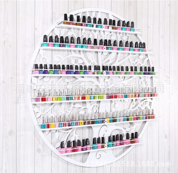 Wrought Iron Nail Polish Shelf Nail Art Shop Shelf Cosmetic Shop Storage Rack Display Rack Wall Hanger Perfume Rack Rubber Rack_voghion.com