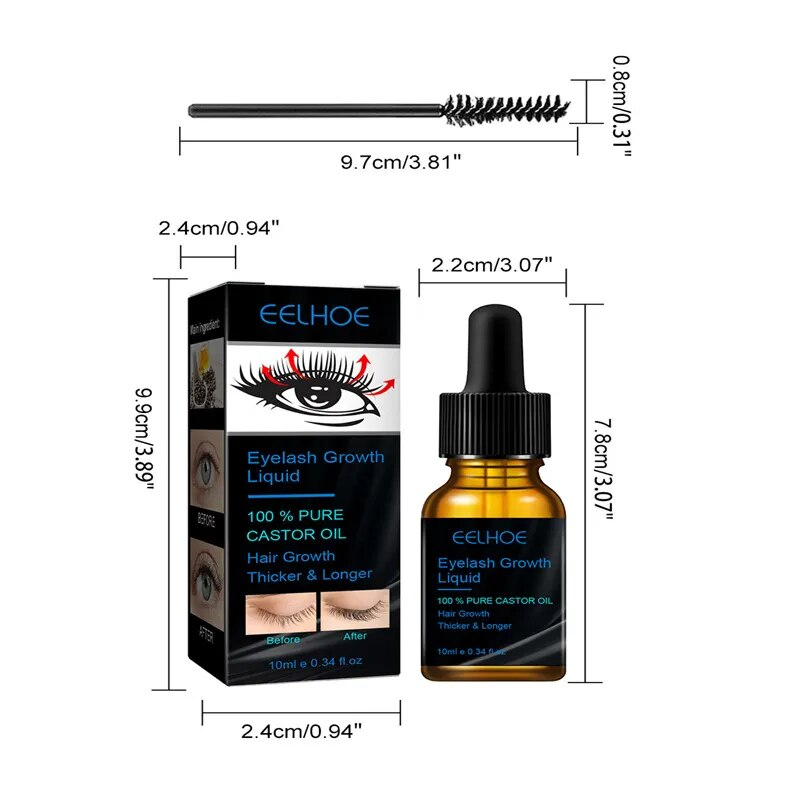 Naturalne serum do wzrostu rzęs 7 dni szybki odżywka do rzęs dłuższe grubsze pełniejsze rzęsy brwi podnieś produkty do pielęgnacji oczu makijaż_voghion.com