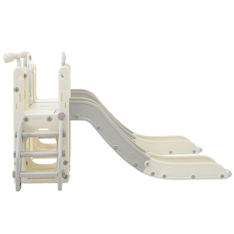 Kinderspielplatz-Set 8-in-1 con Rutsche, Bogentunnel, Basketballkorb e Teleskop_voghion.com