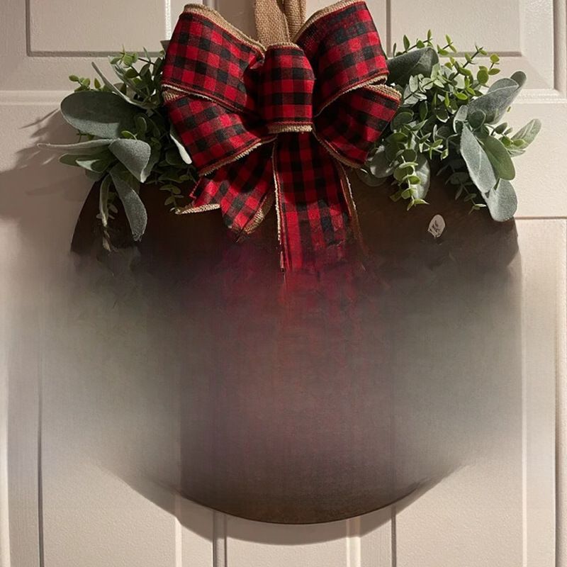 Grenzüberschreitende Weihnachts-Holzanhänger mit Anhänger für Garten, Hof, Tür, Hintergrund, Wanddekoration, Fenster, Wandbehang, neue Weihnachtsgirlande_voghion.com