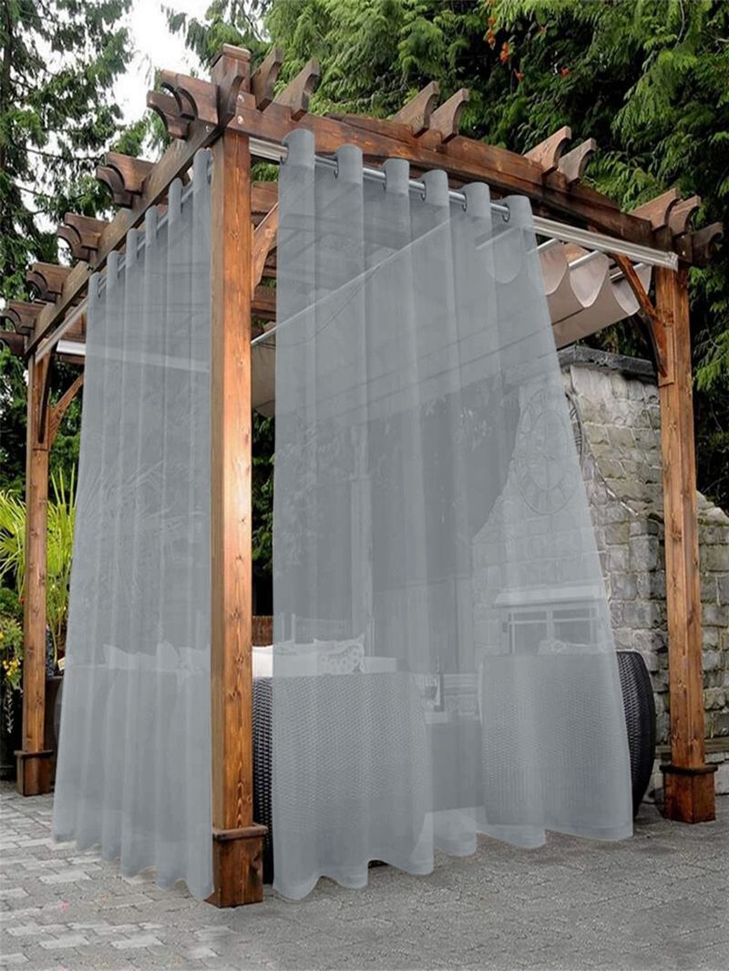 Outdoor Waterproof String Curtain - Durable Terylene Screen With Rainproof Finish (Weather Resistant)_voghion.com