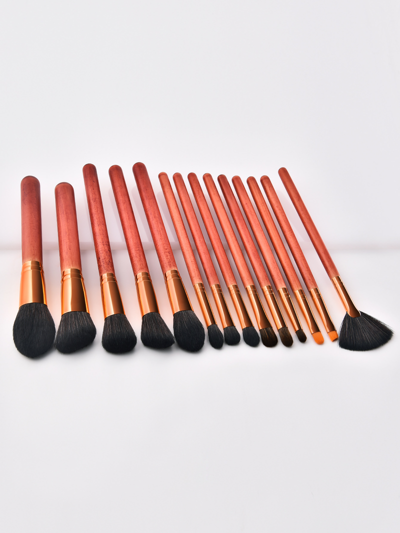 14-teiliges Make-up-Pinselset in Mahagonifarbe, Gesichts-Make-up-Pinsel FINDCOLOR Direktverkauf ab Werk_voghion.com
