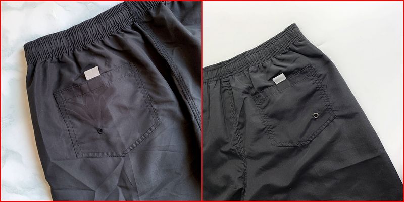 Polyesterfaser Herren Vierviertel Fünfviertel Schnelltrocknende Schwimmshorts mit Innenfutter Sport Strandshorts_voghion.com