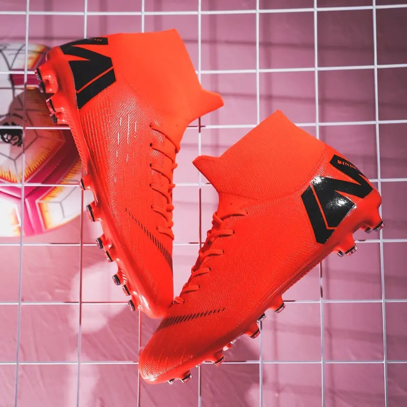 Football boot for men women High top short Primary and middle school students Training long nails Adolescent artificial_voghion.com