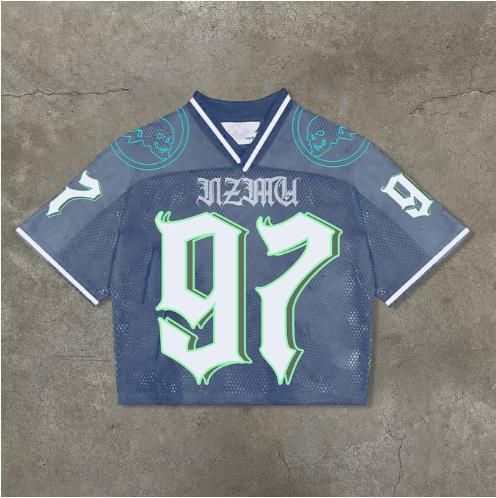 Suitable For All Seasons 2025 New Quality Jersey Sports V-neck Short Sleeve Digital Print Pullover Men's T-shirt_voghion.com