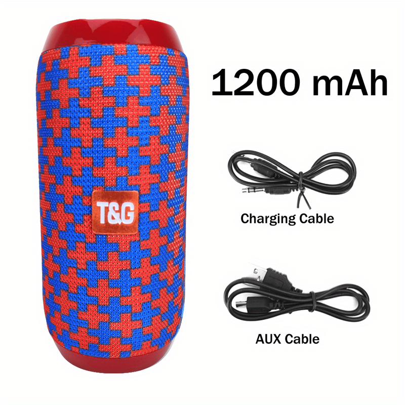 TG117 Altoparlante wireless portatile Esterno impermeabile Colonna HiFi Altoparlante surround stereo Scheda TF vivavoce Suono AUX TWS - Goditi la riproduzione musicale_voghion.com