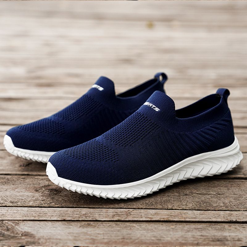 2025 Set Flying Woven Sports für Herren, leichte Übergröße, ein Fuß große Freizeitschuhe für Herren, atmungsaktive Laufschuhe_voghion.com